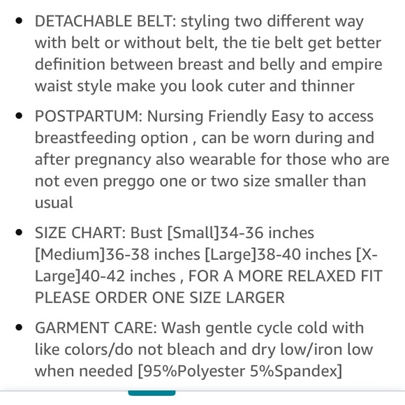 HELLO MIZ Brand Faux Wrap Maxi Maternity Dress - S - Picture 9 of 9